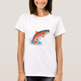 Salmon fish tシャツ