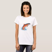 Salmon fish tシャツ (正面フル)