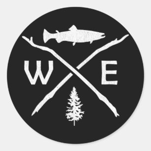 Salmon Fishing Compass Forest King Salmon ラウンドシール