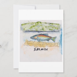 Salmon Greeting Card 招待状