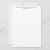 Salmon Greeting Card 招待状 (裏面)