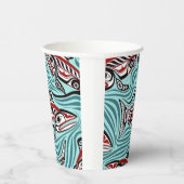 Salmon Haida Art Spirit Pacific Northwest Native 紙コップ (右)