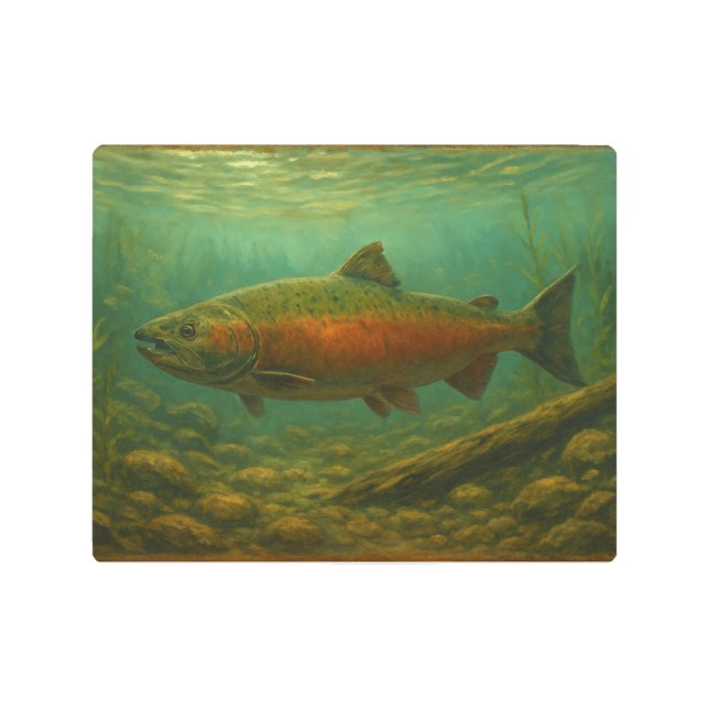 Salmon Metal Print メタルプリント (正面)