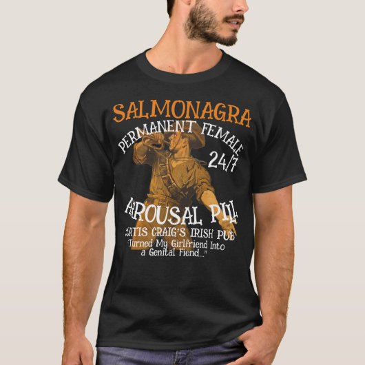 Salmonagra Permanent Female Stimulation Pill Tシャツ (正面)