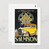 Salmson Autombiles - Moteur D' Aviation ポストカード (正面/裏面)
