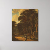 Salomon Rombouts – 森のある森林の風景… キャンバスプリント (正面)