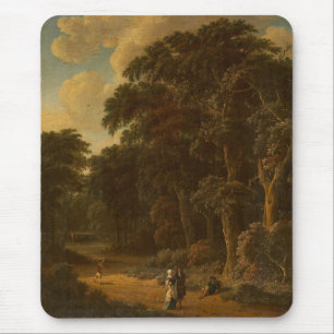 Salomon Rombouts – 森のある森林の風景… マウスパッド