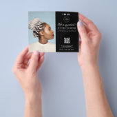 Salon Appointment Hair Braids Business Logo チラシ (手)