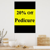 Salon Barbershop Posters Combo 20% Off Pedicure ポスター (キッチン)