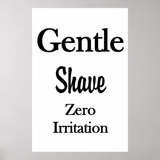 Salon Barbershop Posters Gentle Shave  ポスター (正面)