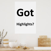 Salon Barbershop Posters Got Highlights? ポスター (キッチン)