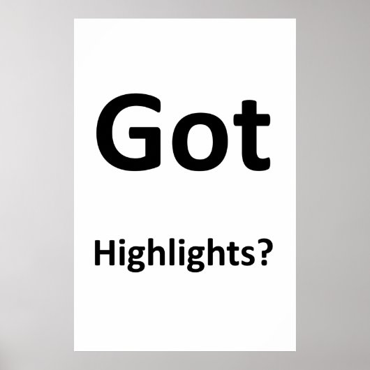 Salon Barbershop Posters Got Highlights? ポスター (正面)