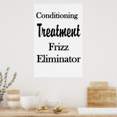 Salon Barbershop Posters Hair Conditioning Frizz ポスター (キッチン)