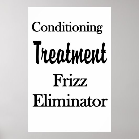 Salon Barbershop Posters Hair Conditioning Frizz ポスター (正面)