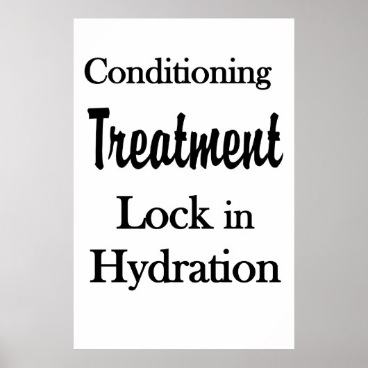 Salon Barbershop Posters Hair Conditioning Hydrate ポスター (正面)