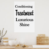 Salon Barbershop Posters Hair Conditioning Shine ポスター (キッチン)