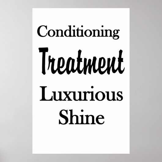 Salon Barbershop Posters Hair Conditioning Shine ポスター (正面)