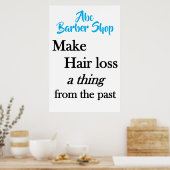 Salon Barbershop Posters Hair Loss  ポスター (キッチン)
