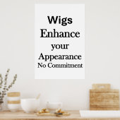 Salon Barbershop Posters Hair Wigs Enhance ポスター (キッチン)