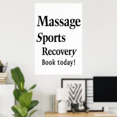Salon Barbershop Posters Massage Sports  ポスター (ホームオフィス)
