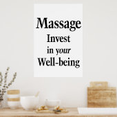 Salon Barbershop Posters Massage Well-being ポスター (キッチン)