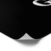 Salon Barbershop Posters Quiet Secret Sale Black ポスター (角)