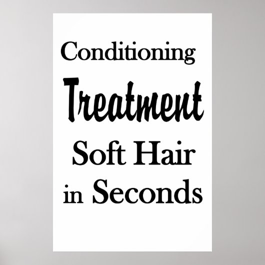 Salon Barbershop Posters Soft Hair Conditioning ポスター (正面)