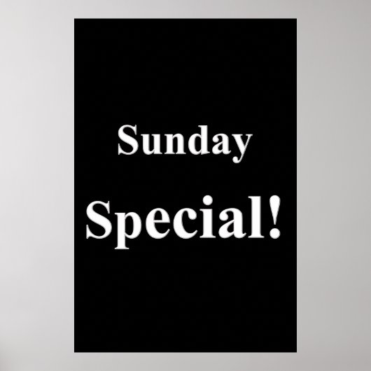 Salon Barbershop Posters Sunday Special ポスター (正面)