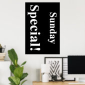 Salon Barbershop Posters Sunday Special ポスター (ホームオフィス)