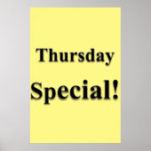 Salon Barbershop Posters Thursday Special ポスター (正面)