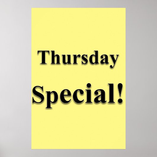 Salon Barbershop Posters Thursday Special ポスター (正面)