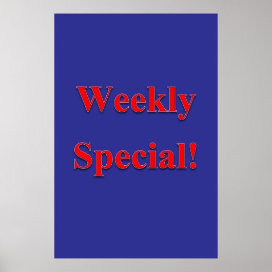 Salon Barbershop Posters Weekly Special ポスター (正面)