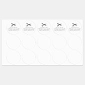 Salon Business Promotional ラベル (シート)