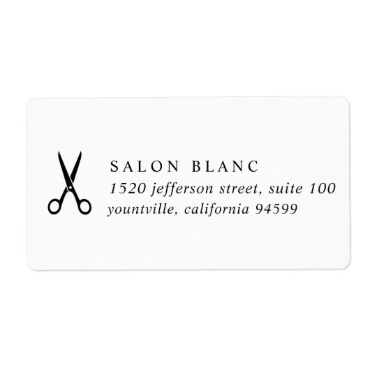 Salon Business Promotional ラベル (正面)