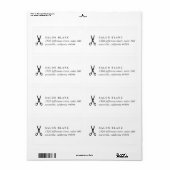 Salon Business Promotional ラベル (フルシート)