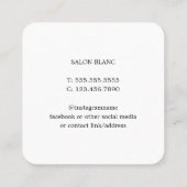 Salon Business Promotional 予約カード (裏面)