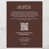 Salon Makeup Promotion Pricing チラシ (裏面)