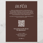 Salon Makeup Promotion Pricing チラシ (裏面)