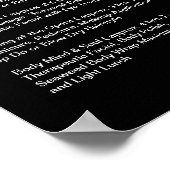 Salon Price List Poster ポスター (角)