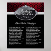 Salon Price List Poster ポスター (正面)