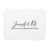 Salon spa business discount offer website visits a マグネット (横)