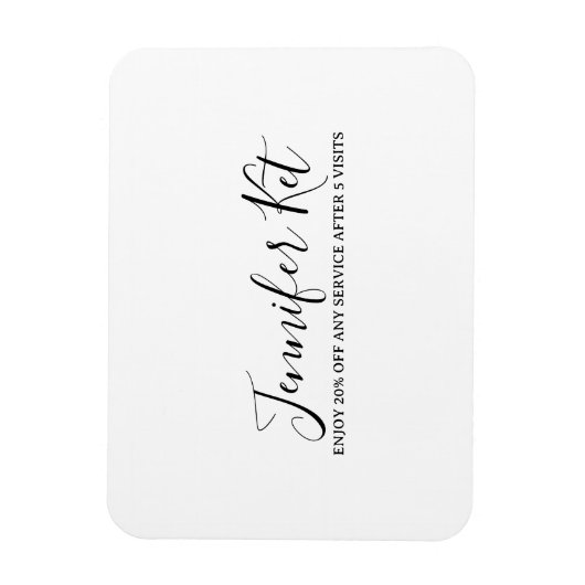 Salon spa business discount offer website visits a マグネット (縦)
