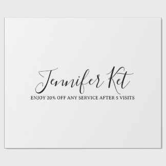 Salon spa business discount offer website visits a ラッピングペーパー