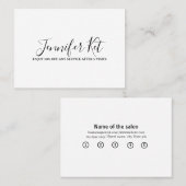 Salon spa business discount offer website visits a 割引カード (正面/裏面)