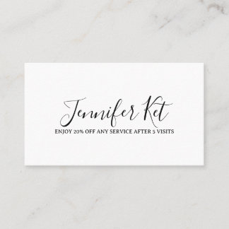 Salon spa business discount offer website visits a 名刺