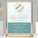 Salon Teal Gold Floral Updo Logo Covid Reopening チラシ<br><div class="desc">Salon Teal Gold Floral Updo Logo Covid Reopening Flyer. "With new Covid 19 safety measures in place to keep our clients and employees safe." Personalize this custom design with your own text,  logo,  and business details.</div>