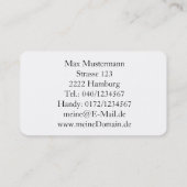 Salon Visitenkarten 名刺 (裏面)