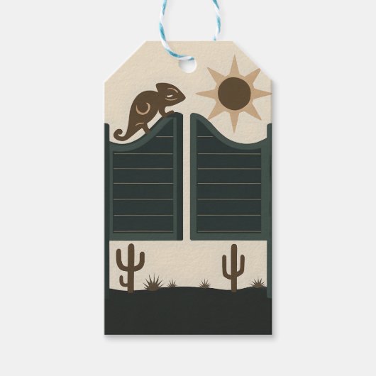 Saloon Door Chameleon ギフトタグ (正面)