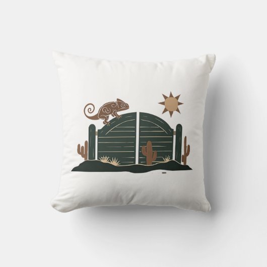 Saloon Doors Chameleon クッション (正面)