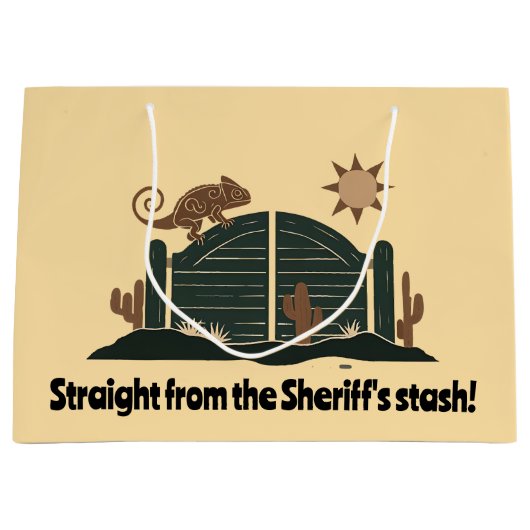 Saloon Doors Chameleon ラージペーパーバッグ (正面)